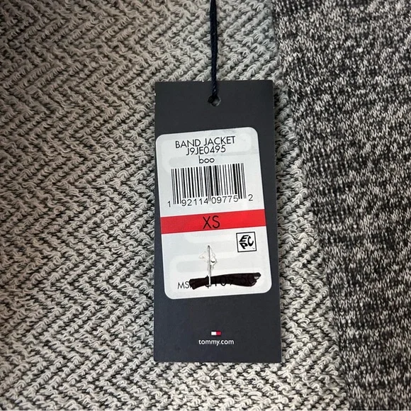 Tommy Hilfiger band jacket — dark grey with buttons XS, NWT - Picture 4 of 6